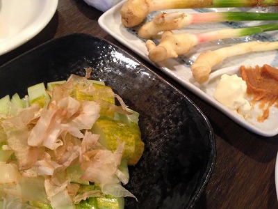 青ヶ島屋 新宿 西新宿 魚介 海鮮 美味しい 保険代理店 保険会社 行きつけ 店 しょうが